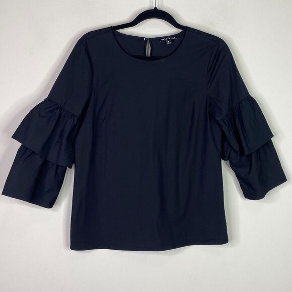 J. Crew Tiered Bell Sleeve Y2K Top Women's Size 6 - Picture 6 of 6